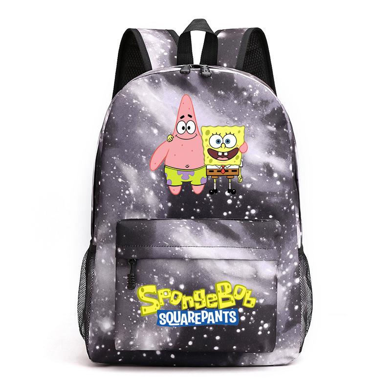 School Season Spongebob Squarepants Starry Sky School Bag Spongbob Student Travel Study Backpack