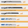20 PCS Jigsaw Blades Set Assorted T-Shank Replacement Jig Saw Blades