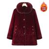 Middle-aged Elderly Winter Coat Golden Mink Mother Warm Clothes Grandma Imitation Mink Hair Piled Thickened Fashion Coat