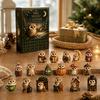 Advent Calendar with Hanging Ornaments In Flat Acrylic Airplane Box