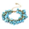Geometric Crystal Beaded Hand Chain With Multicolor Stones For Travel Souvenir