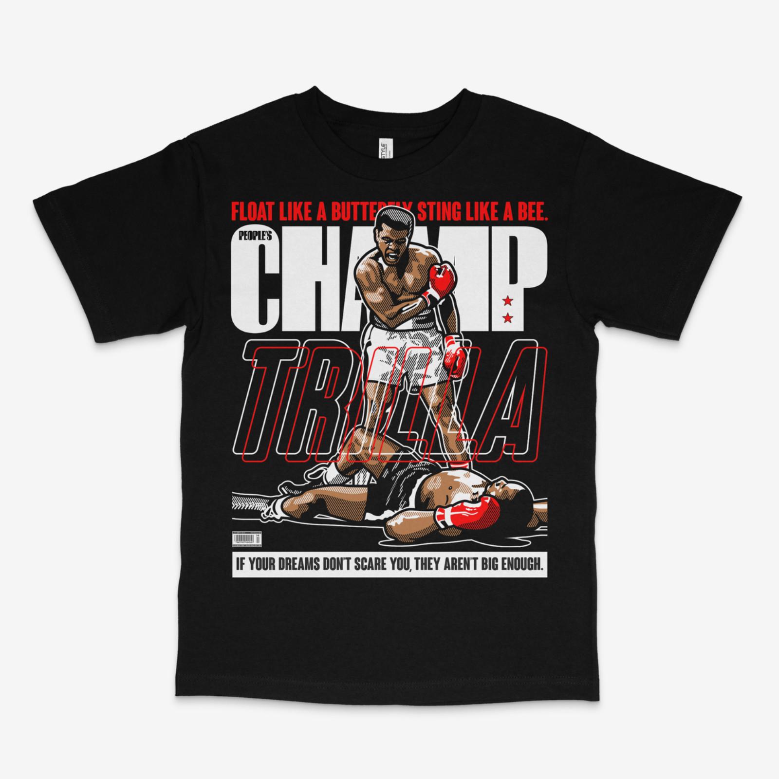 ALI float like a butterfly Black Tee S разноцветный