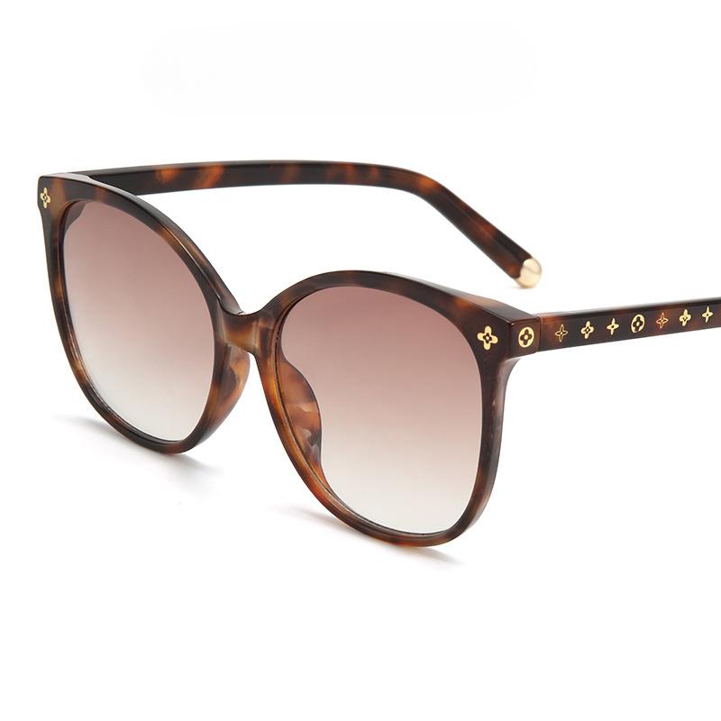 Ochelari de soare cu ramă mare de modă Ochelari de soare simpli cu ramă ochi de pisică Ochelari de soare cu personalitate feminină