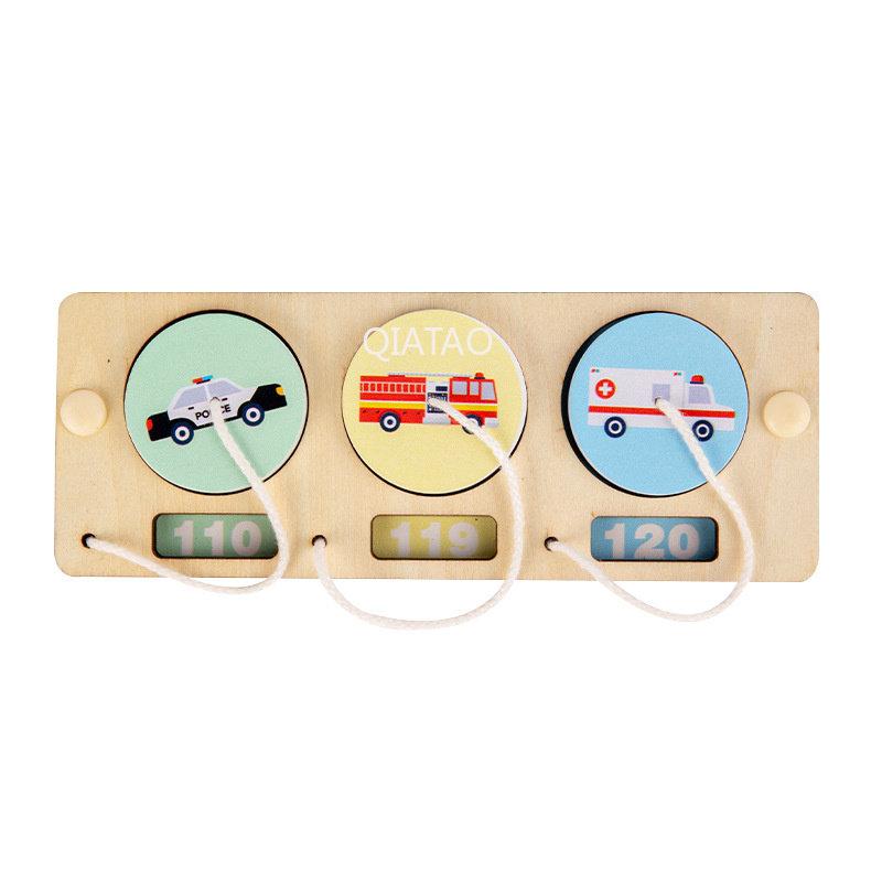 Baby DIY Montessori Activity Busy Board Parts Latch Toy Wooden Puzzle Accessories Material Early EducationToy for Children Gifts