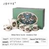 JOYYE William Morris Strawberry Thief 9-Piece Ceramic Tea Set