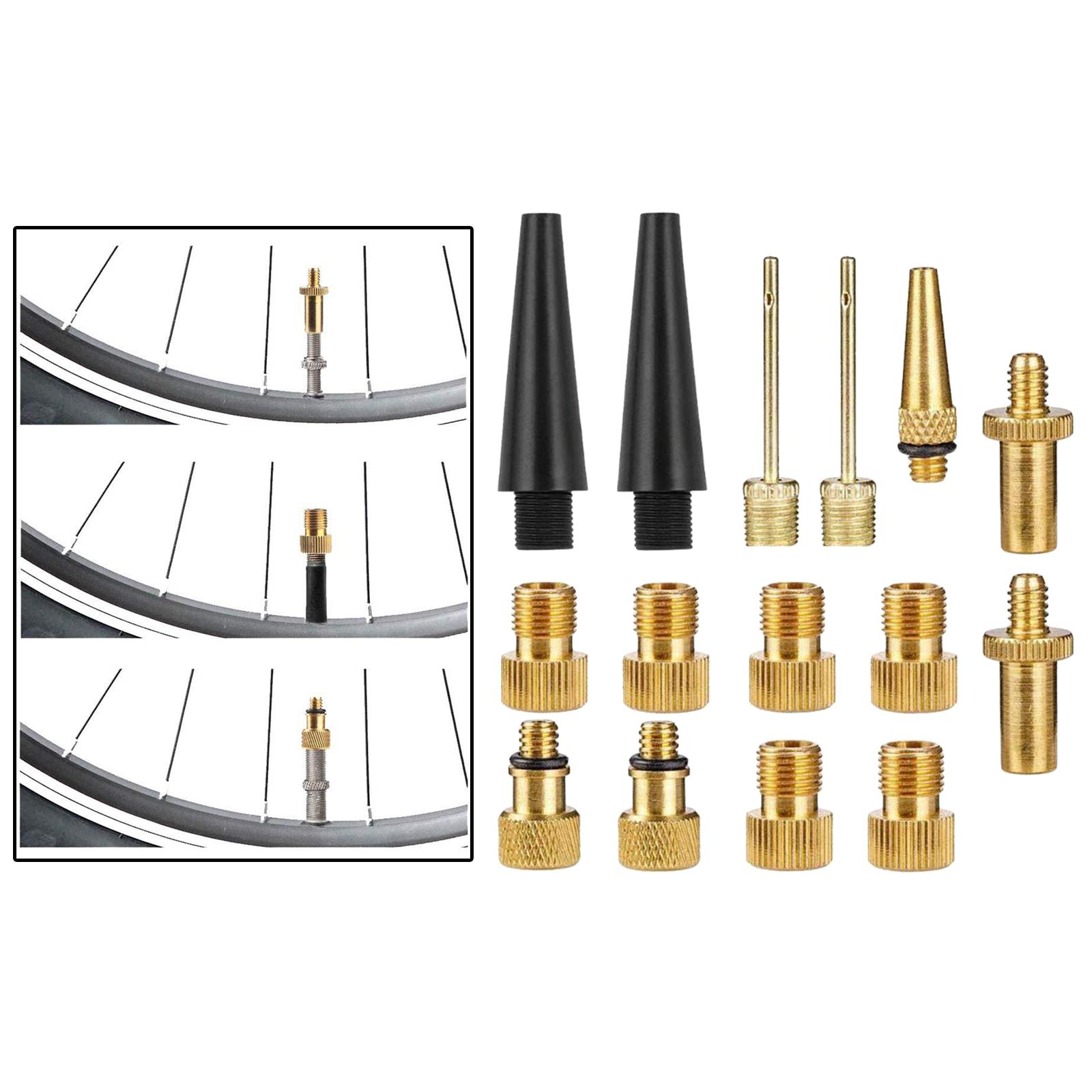 

Copper Bicycle SV AV DV Adapter Set MTB Mountain Bike Tire Pump Adapter Kit Inflator Pump Adapters Accessory