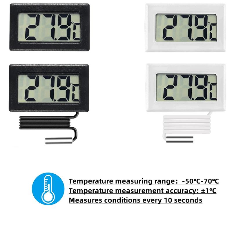 Mini Digital Humidity Meter Thermometer Hygrometer Sensor Gauge LCD Temperature Refrigerator Aquarium Monitoring Display Indoor
