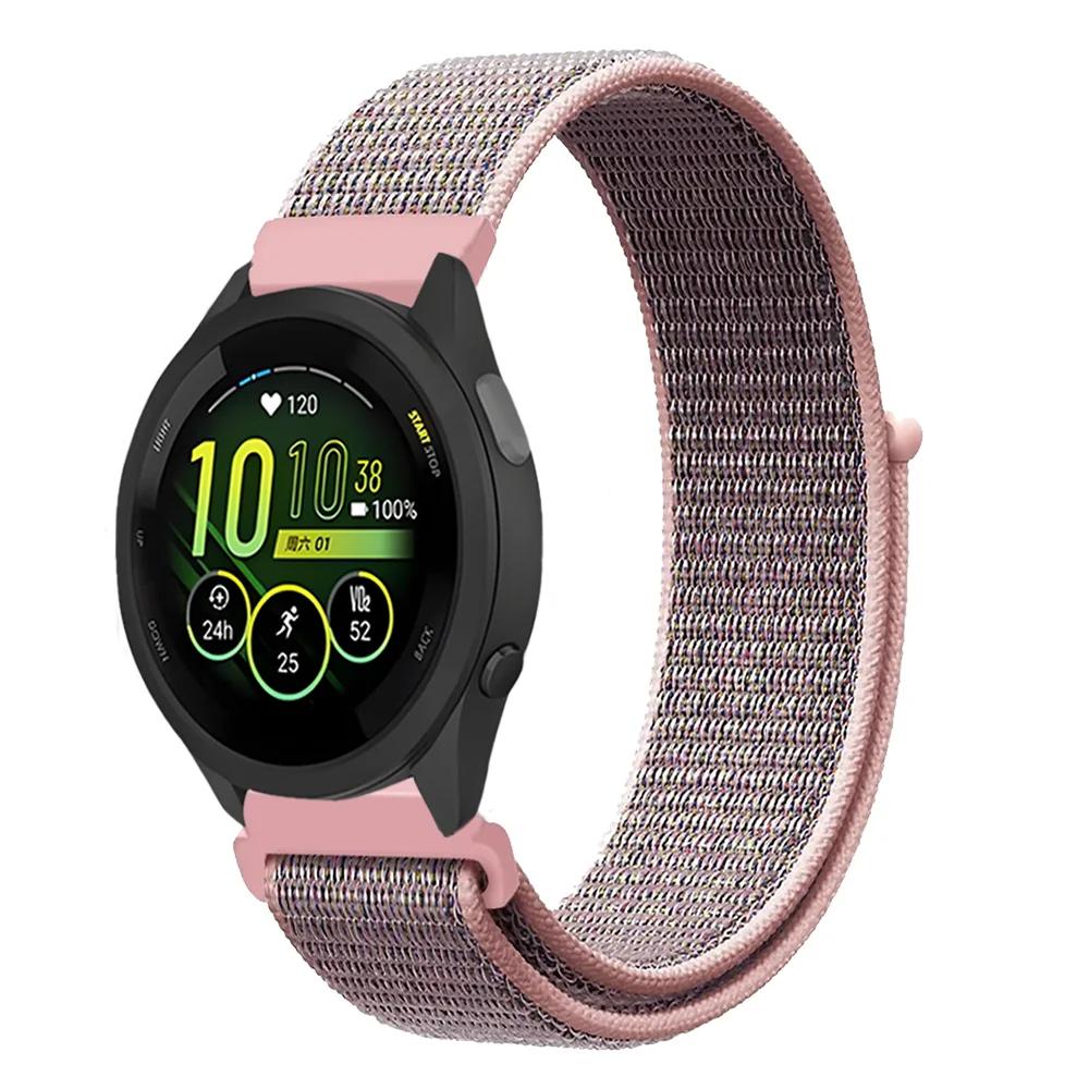 20mm 22mm Pletený nylonový smyčkový řemínek pro Garmin Forerunner 165 55 965 265 255 955 Venu 3 Náramek pro Garmin Active/Vivoactive 5