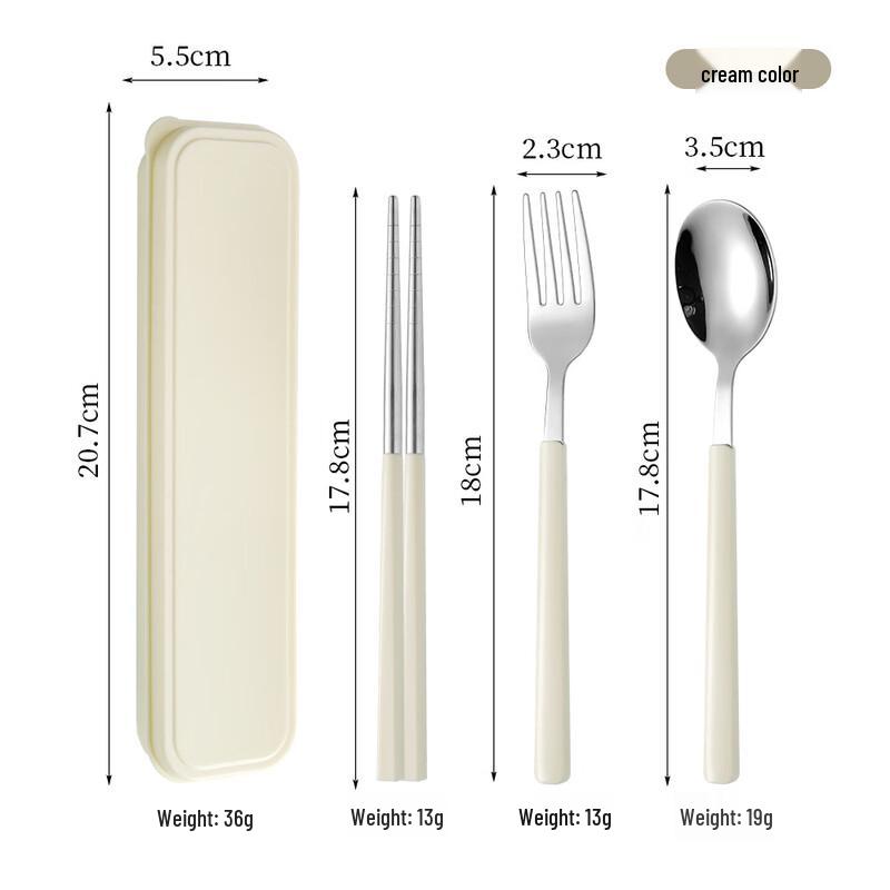 

Dopamine-Inspired Portable Stainless Steel Cutlery Set