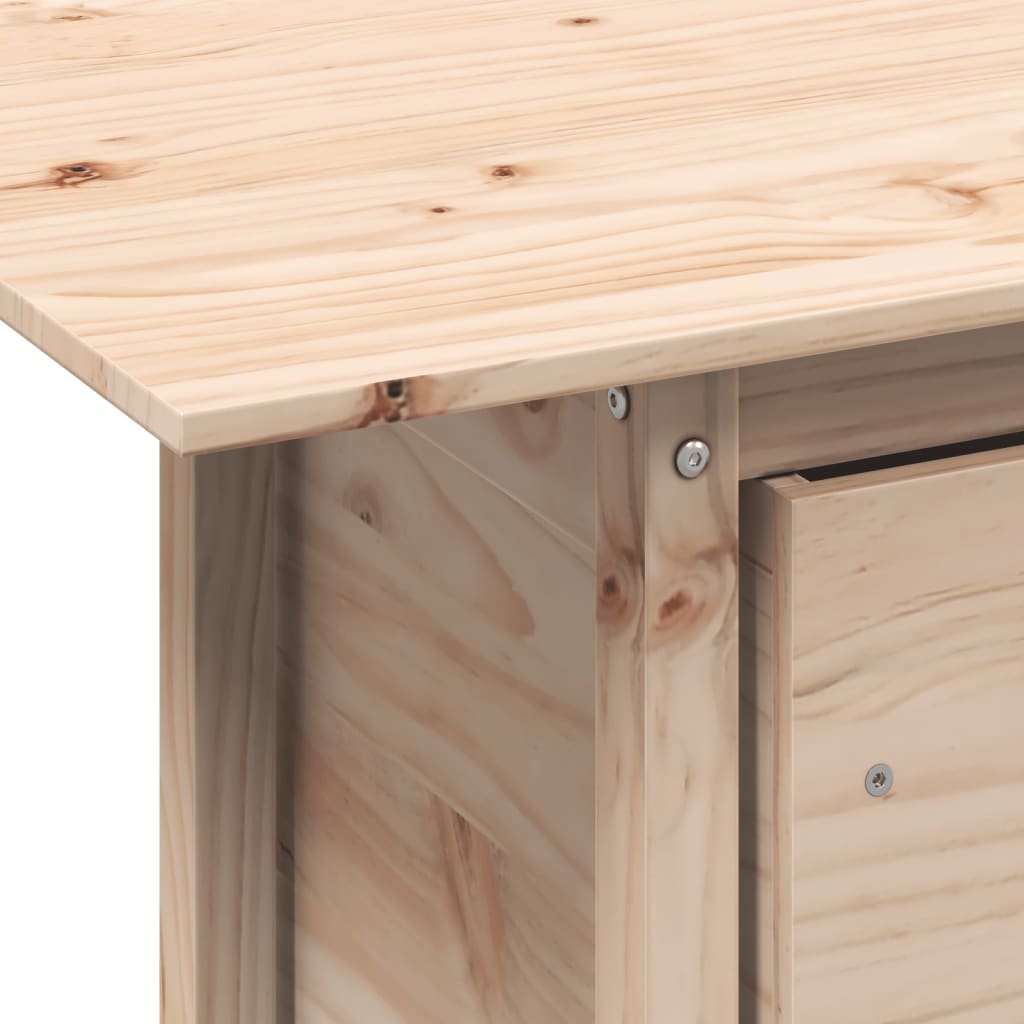 Garden Table 100x50x75 Cm Solid Pine Wood
