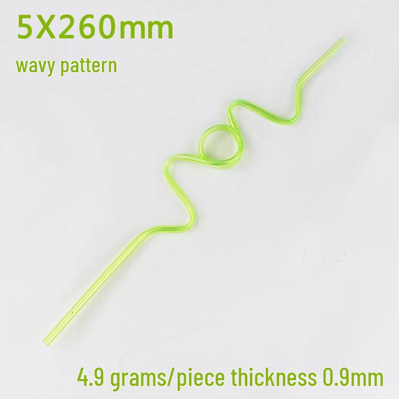 Eco-friendly PETG Crystal Shaped Straws - Creative, Cute, Disposable Party Tubes