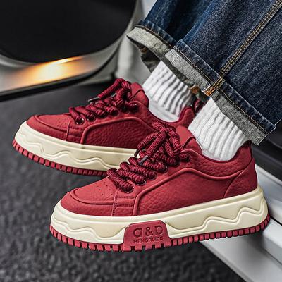 Red Chinese New Year Shoes, Natal Year 22 New Products, Casual Style, Daily Board Shoes Are Popular
