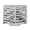 Silicone Drain Mat Nordic Style Heat-Resistant Rectangular Shape Sloped Design Non-slip Dish Drying Mat Kitchen Accessory