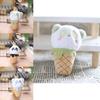 Lovely Stuffed Panda Bear Doll Keychain Decorative Ornament