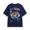 Li Ning Sports Lifestyle Series Round Neck Letter Loose T-Shirt Unisex tops ATSW309-4