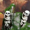 Halloweenský závěs na květináč s lebkou Pryskyřičná zahradní dekorace pro strašidelnou vnitřní venkovní expozici rostlin