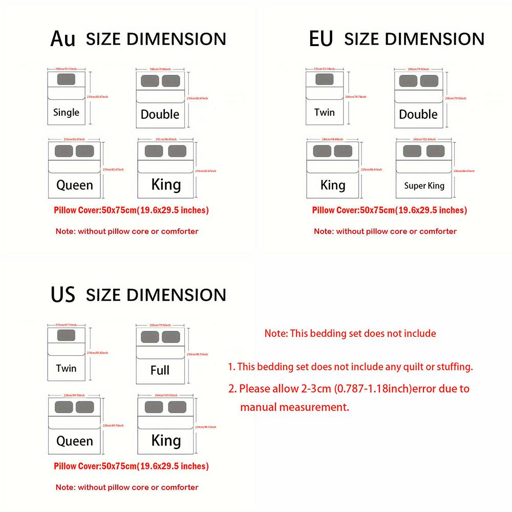 Muslim Pattern Bedding uilt Set uilt Cover Pillowcase Home Decoration Birthday Gift (1 * duvet cover + 2 * pillowcase  without core)126