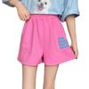 Women's Summer A-Line Wide-Leg Elastic Waist Shorts with Bright Pockets