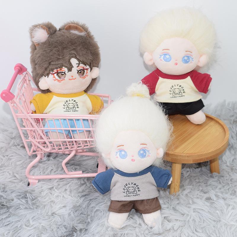 Available Doll Clothes: 10CM 20CM Cotton Hoodie Set for Normal or Chubby Star Dolls.