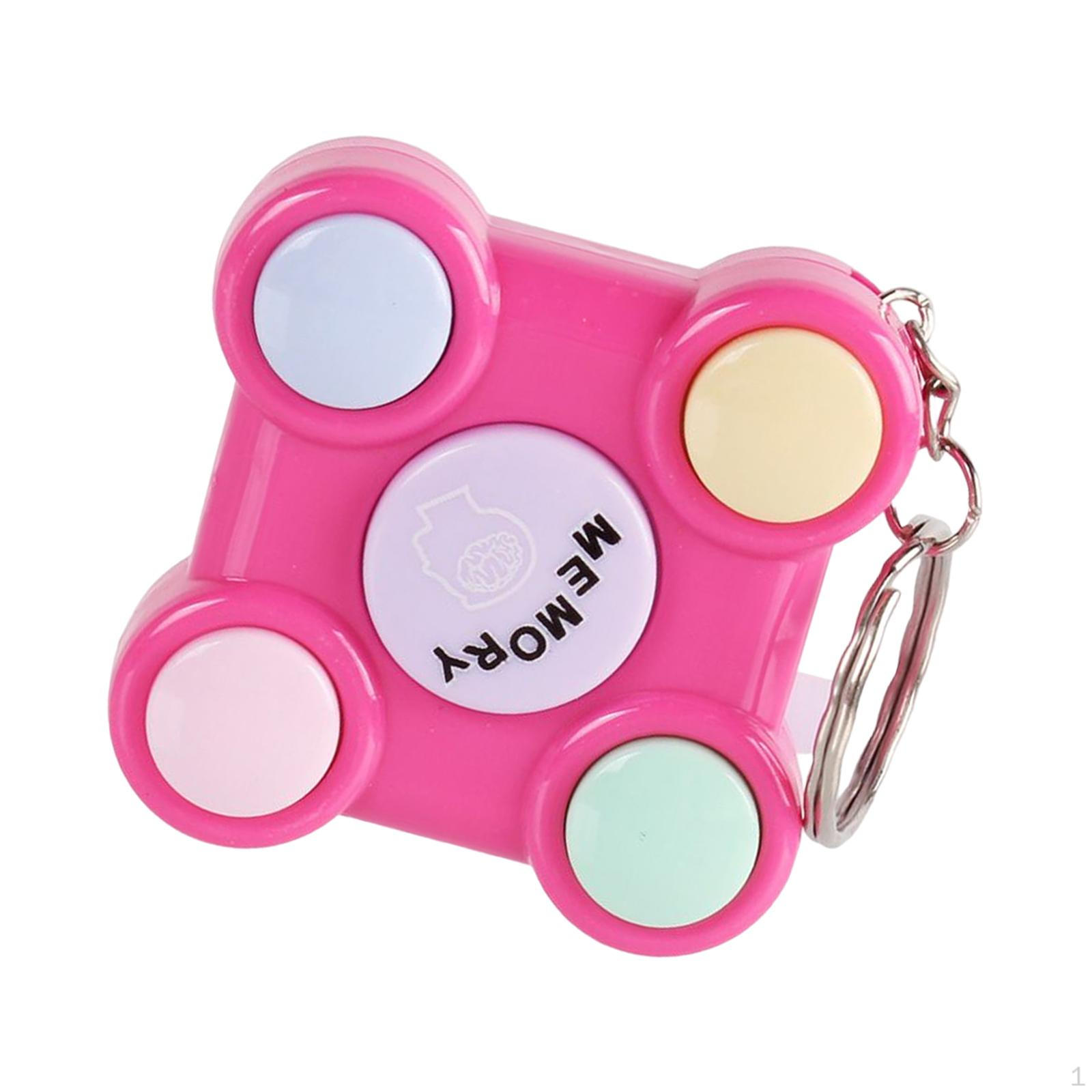 

Electronics Memory Game Keychains Riddle with Lights And Sound Sequence Fun Training