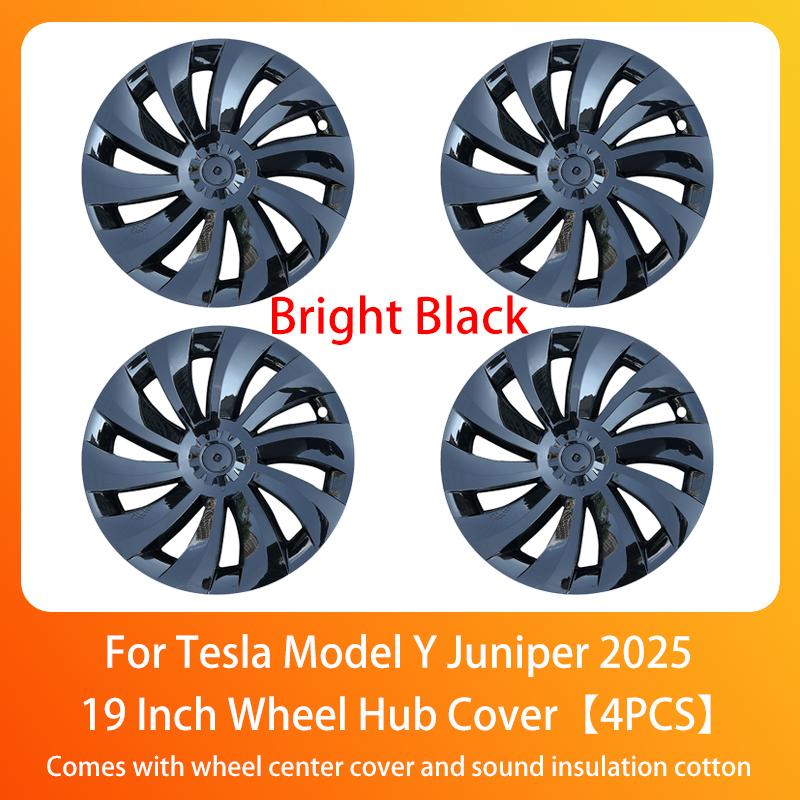 Wheel Hub Cap For Tesla Model Y Juniper 2025+ Car Replacement Wheel Cap 19 Inch Performance Automobile Hubcap Cover Accessories
