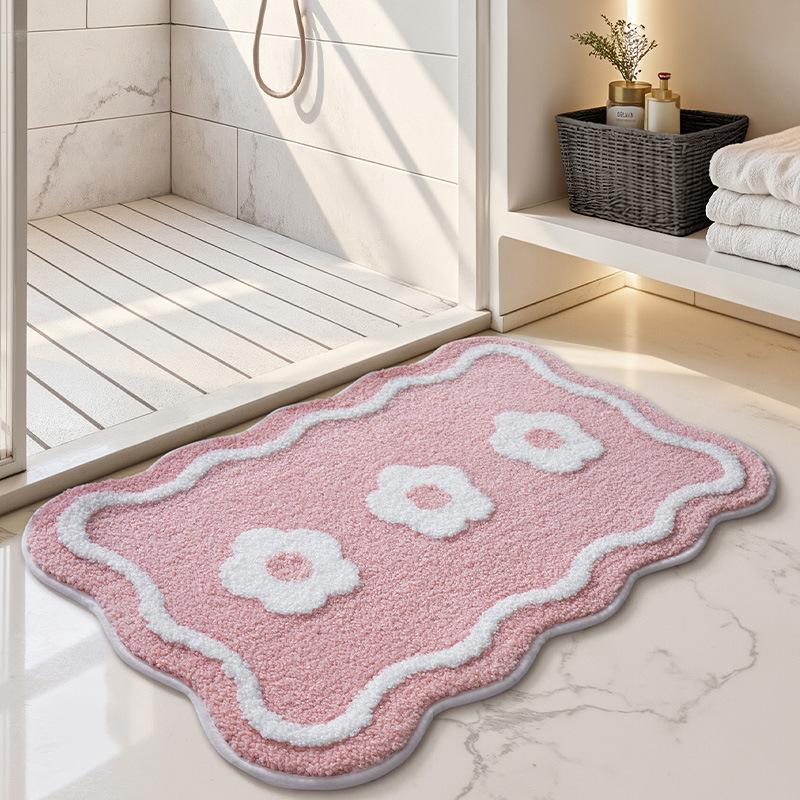 Non - Slip Floor Mat, Bathroom Water - Absorbing And Thickened Type, Bathroom Carpet For Bathroom And Toilet Entrance