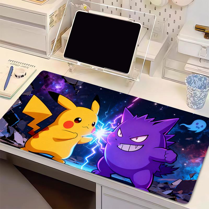 Mouse Pad Anime xxl Computer Mousepad Lock edge thickened P-Pokemon Gengar Gaming Tablet Varmilo Keyboard Pad Exquisite Mausepad