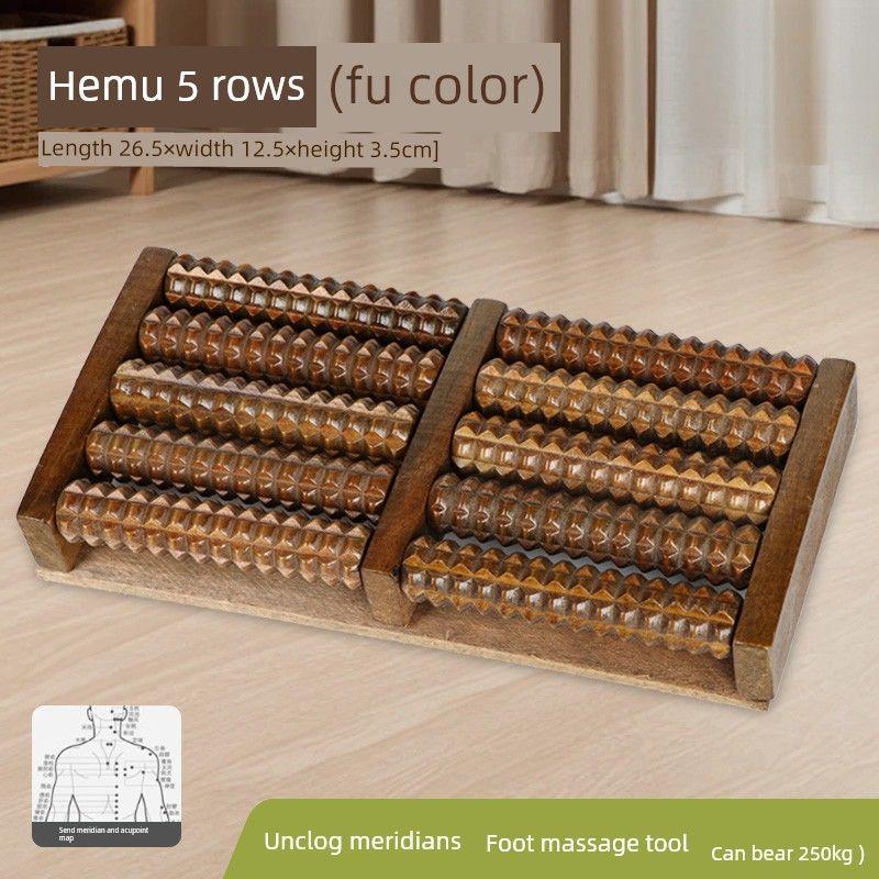 

Japanese Imported Foot Massager, Foot Therapy Device, Meridian and Acupuncture Point Stimulation Tool, Yongquan Point Foot Massager [Hemu] Brown 5 Rows Send Acupoint Map