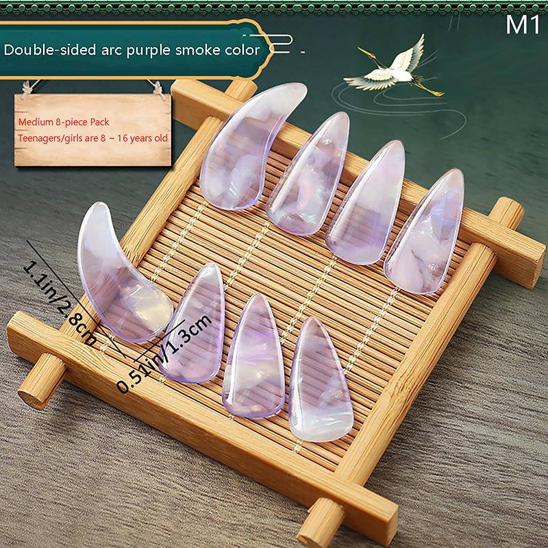 8Pcs Guzheng Finger Picks Musical Instrument Thumb Pick Set Guzheng Nail Covers Picks String Instrument Accessories