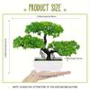 Miniature Artificial Pine Bonsai - Lifelike White Potted Plant for Home and Office Decor, Perfect for Table, Shelf, or Window Display