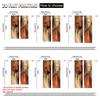 Set Of 2 Artistic Abstract Rust Curtains Decorative Art Suitable Bedroom Living Room Design Curtain Polyester Machine Washable Ideal For Great