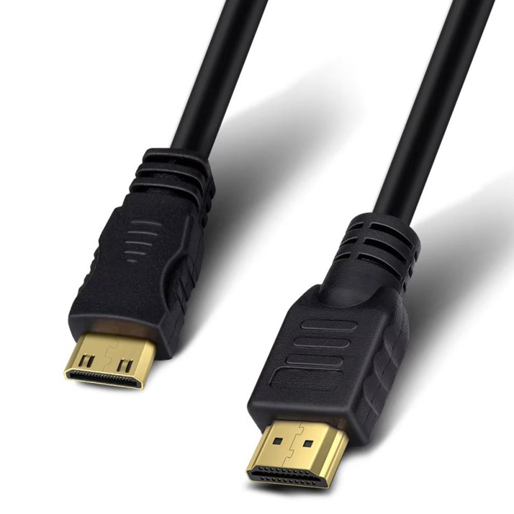 1.8m Mini HDMI to HDMI Cable High Definition 3D Support HDMI 1.4 Cord for Camera Laptop Projector