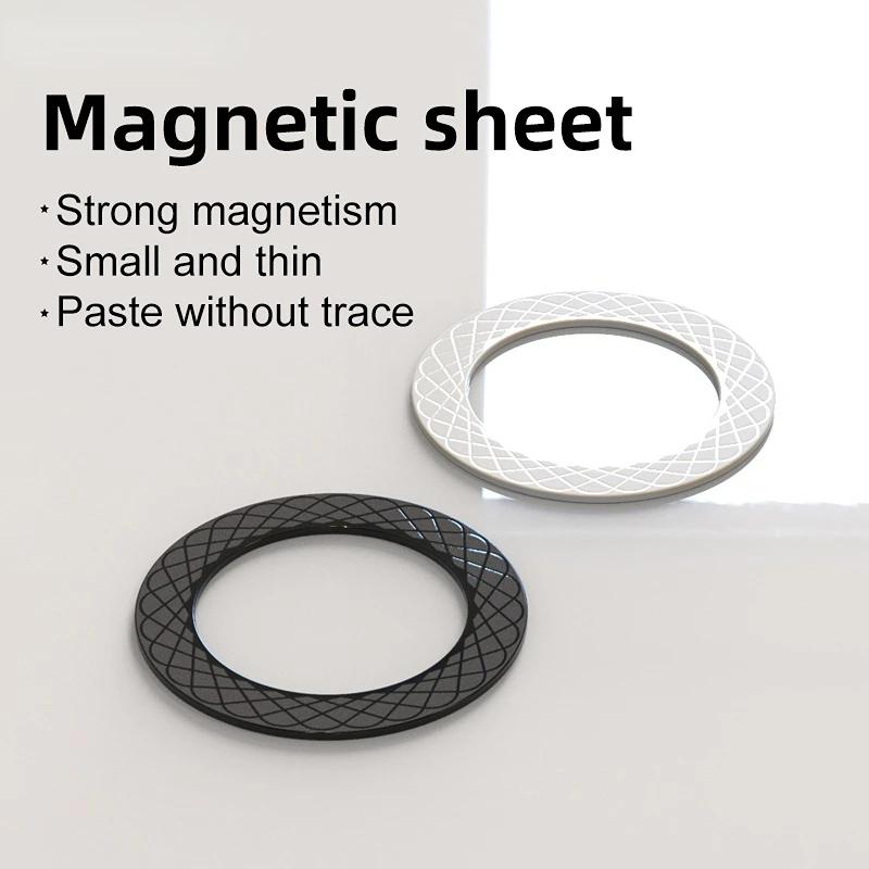 Magnetic Plate Ring For Magsafe Wireless Charger Iron Sheet Sticker Magnet Car Phone Holder For Apple iPhone 14 13 12 Xiaomi