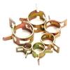 100Pcs 6-17mm Car Truck Spring Clips Spring Driven Water Pipe Fastener Air Tube Clamp  Metalworking