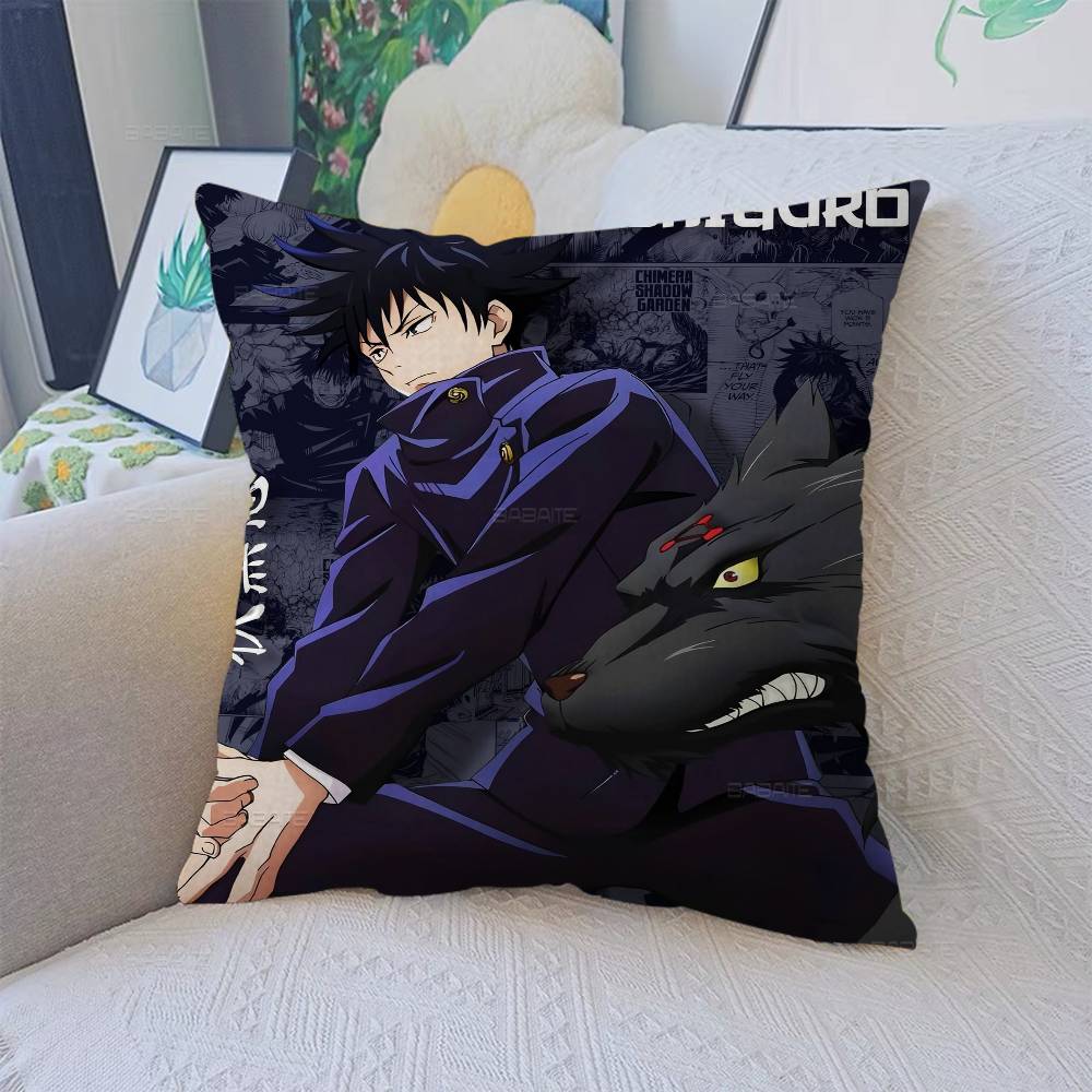 F-Fushiguro M-Megumi Pillow Cushion Cover Pillowcase Living Room Sofa Home Decor