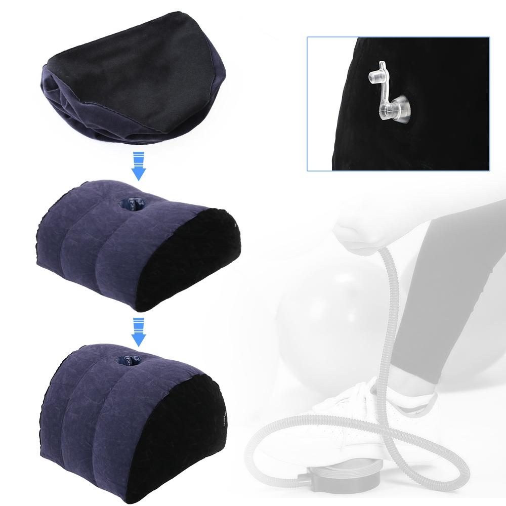 Inflatable Sex Aid Pillow Sex Furnitures Sexy Toys For Couples Adult Games Women Masturbation Position Support Flocking Cushion
