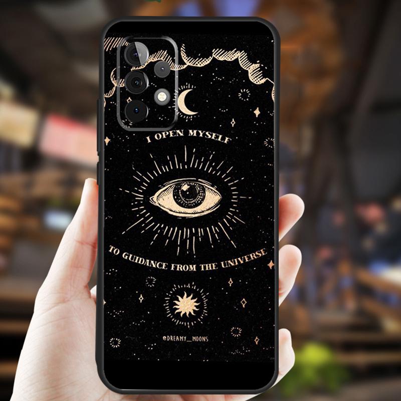 Death Tarot Cat Case For Samsung Galaxy A32 A56 A16 A15 A22 A52 A54 A14 A26 A36 A55 A35 A05 A06 A53 A33 A13
