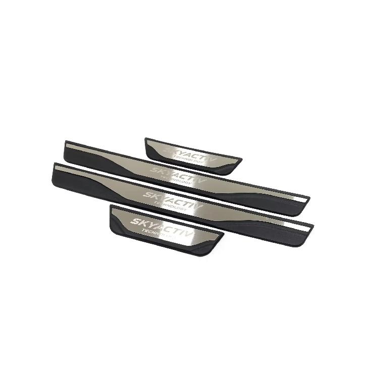 For Mazda CX-3 CX3 2016 2017 2018 - Door Sill Kick Scuff Plate Protector Sticker Guard Pedal Cover Trim Car Accessories