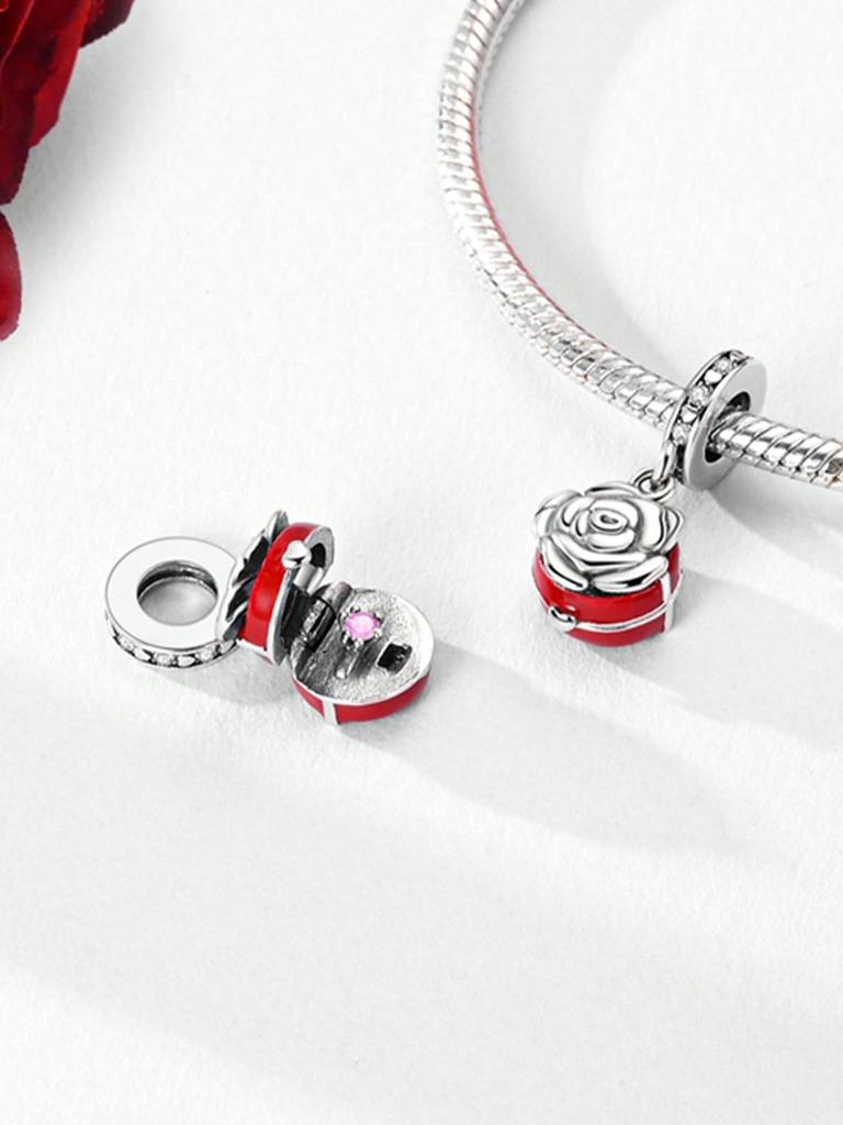 Charms Plata Copper Colors Rose Bag Colored Pencils Beads Charmpendant For Original Bracelet For Women Diy Jewelry Love Gift