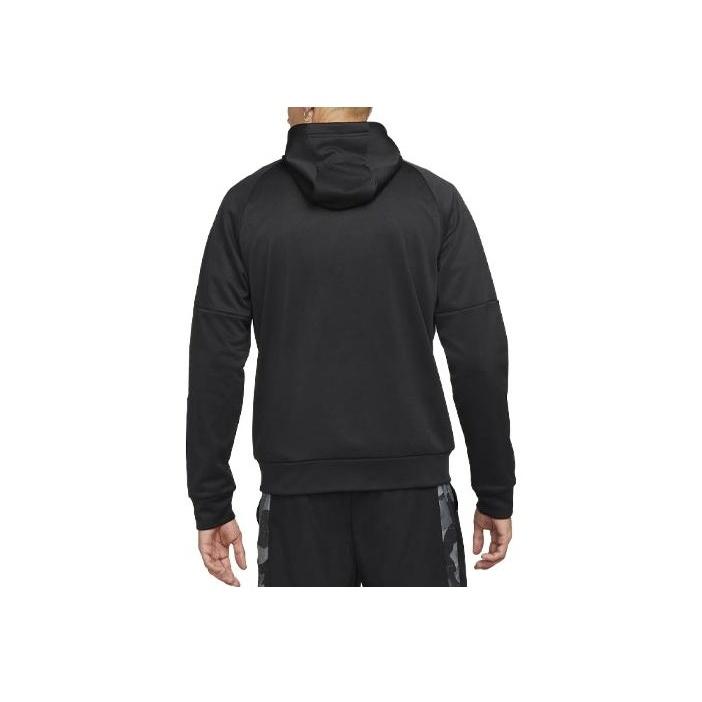Nike Therma Solid Logo Hooded Sweatshirt Men Tops Black DQ4830-010