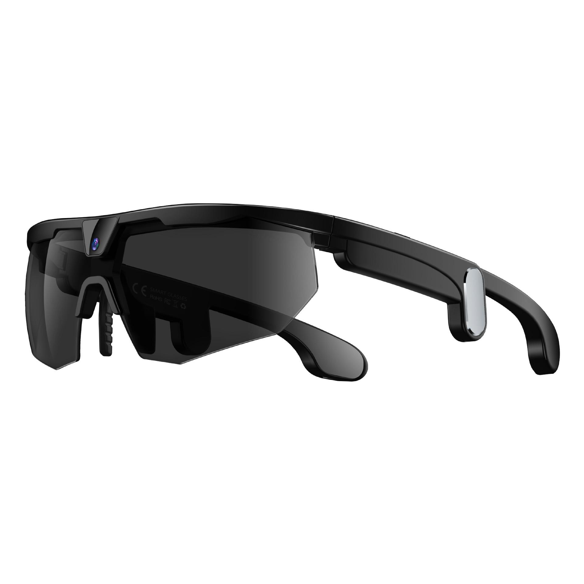 W640 Outdoor Cycling Smart Glasses: AI Translation, Photo/Video Recording, Wind/Sandproof, UV Protection Sunglasses