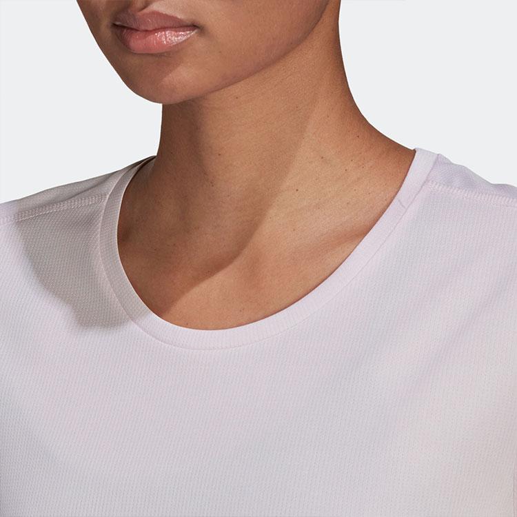 Adidas Solid Color Running Sports Quick-Dry Breathable Round Neck Short Sleeve Raglan T-Shirt Women Tops HD0658