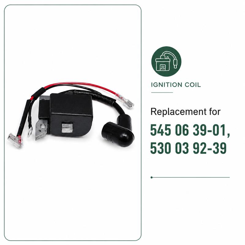 Ignition Coil Kit W/ Spark Plug Switch For JONSERED CS2234/2234S/2238/2238S McCulloch CS340/CS380 Replaces 530039143 5300392-39