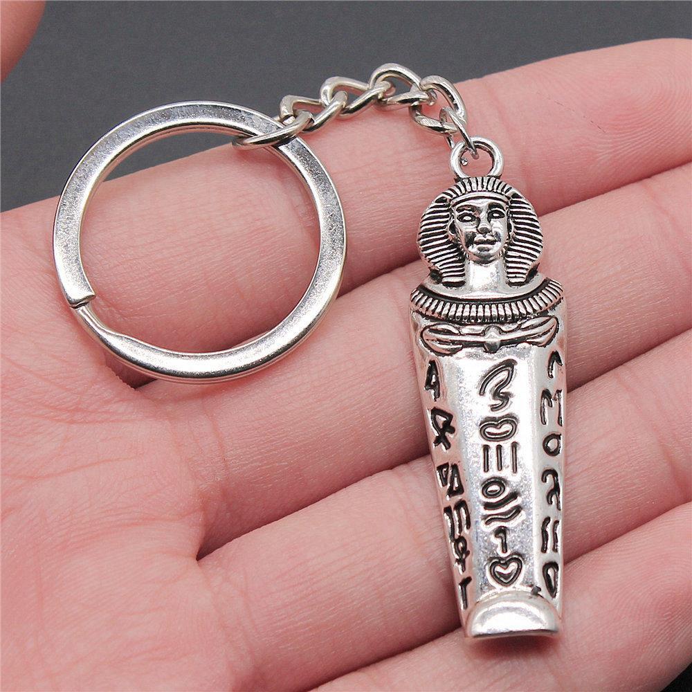 Pharaoh Chief Egyptian Amulet Keychain for Office Workers New Arrival Initial Graduation Gift Casual Accessory