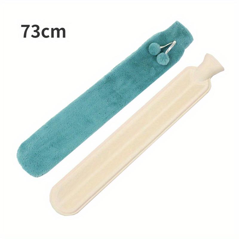 1 PCS Long Hot Water Bottle Bag with Detachable Cover, Super Long Rubber Hot Water Bottle Waist, Hand, and Foot Warmer