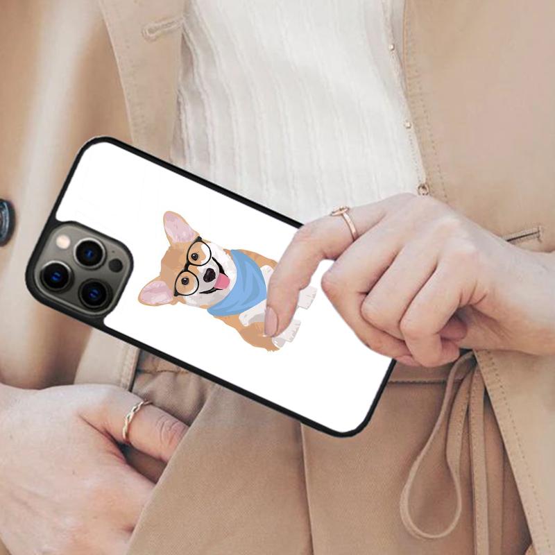 

Cartoon Corgi Dog Magnetic Phone Case For APPLE iPhone 17 Air 16 14 13 12 Pro Max 15 Plus Wireless Charge With MagSafe Cover iPhone 13mini