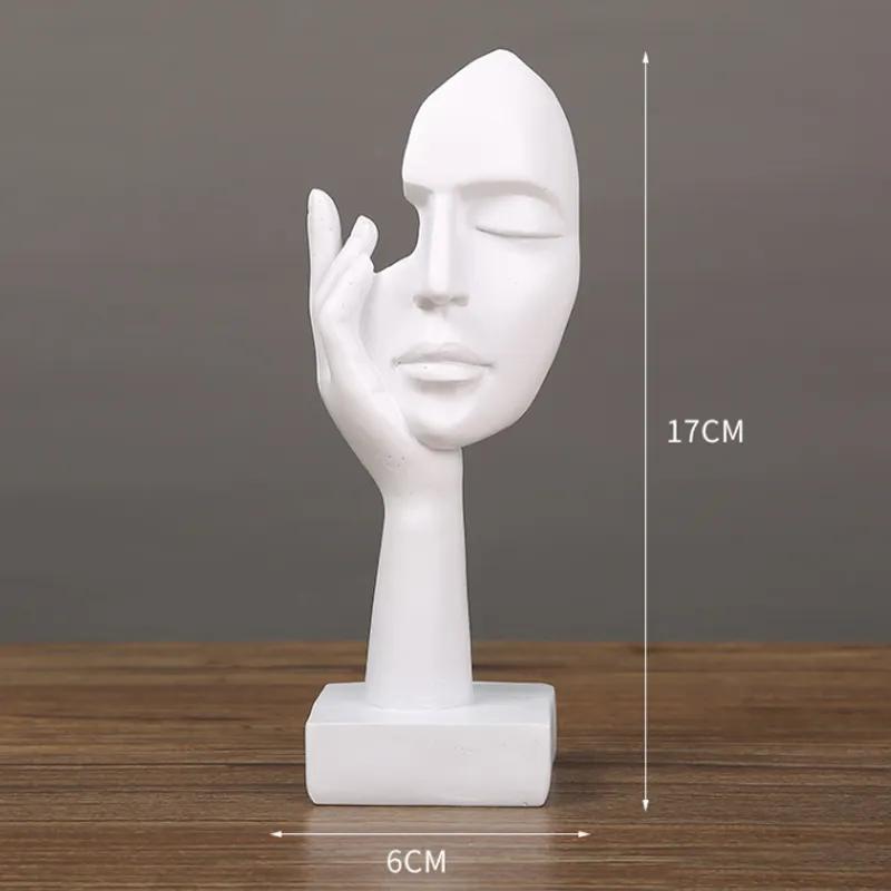 Personalized Abstract Art Mask Character Ornament Creative Resin Crafts Entrance Wine Cabinet Decoration Window Display Decoration Ya782