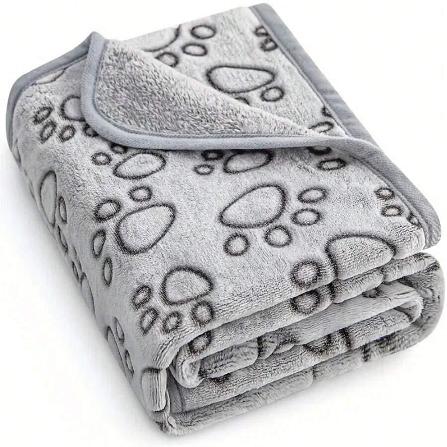 Stuffed Premium Soft Dog Blanket, Puppy Essentials Dog Products Cat Calming Blankets Throw For Small Medium Dogs
