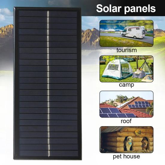 Panele słoneczne 2,5W Ultra-kompaktowa konstrukcja Wodoodporność IP67 Łatwa instalacja Wyjście 6V/12V Panel słoneczny dla różnych urządzeń