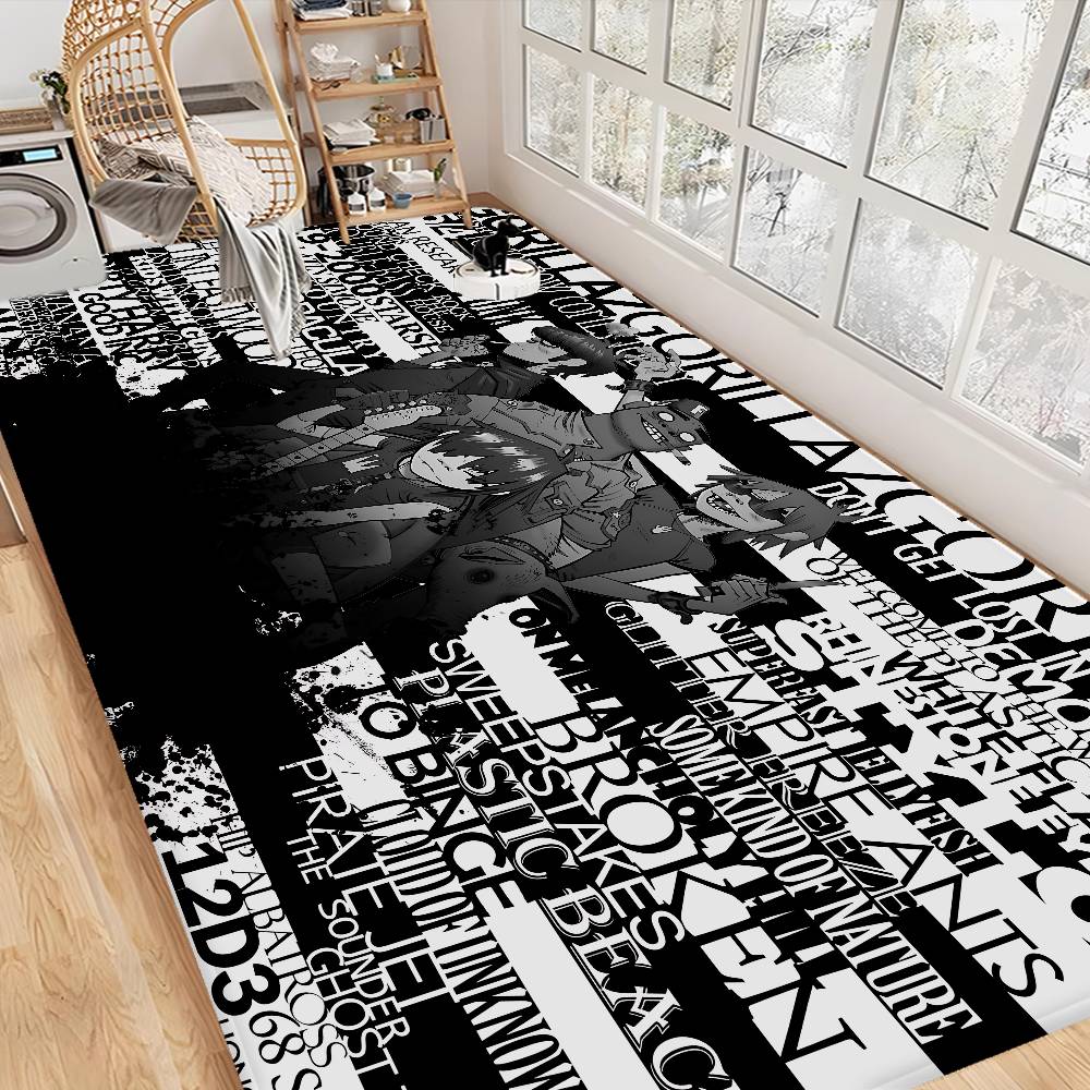 Music Cool Band G-gorillaz Door Mat Washable Non-Slip Living Room Sofa Chairs Area Mat Kitchen Doormat Area Rug